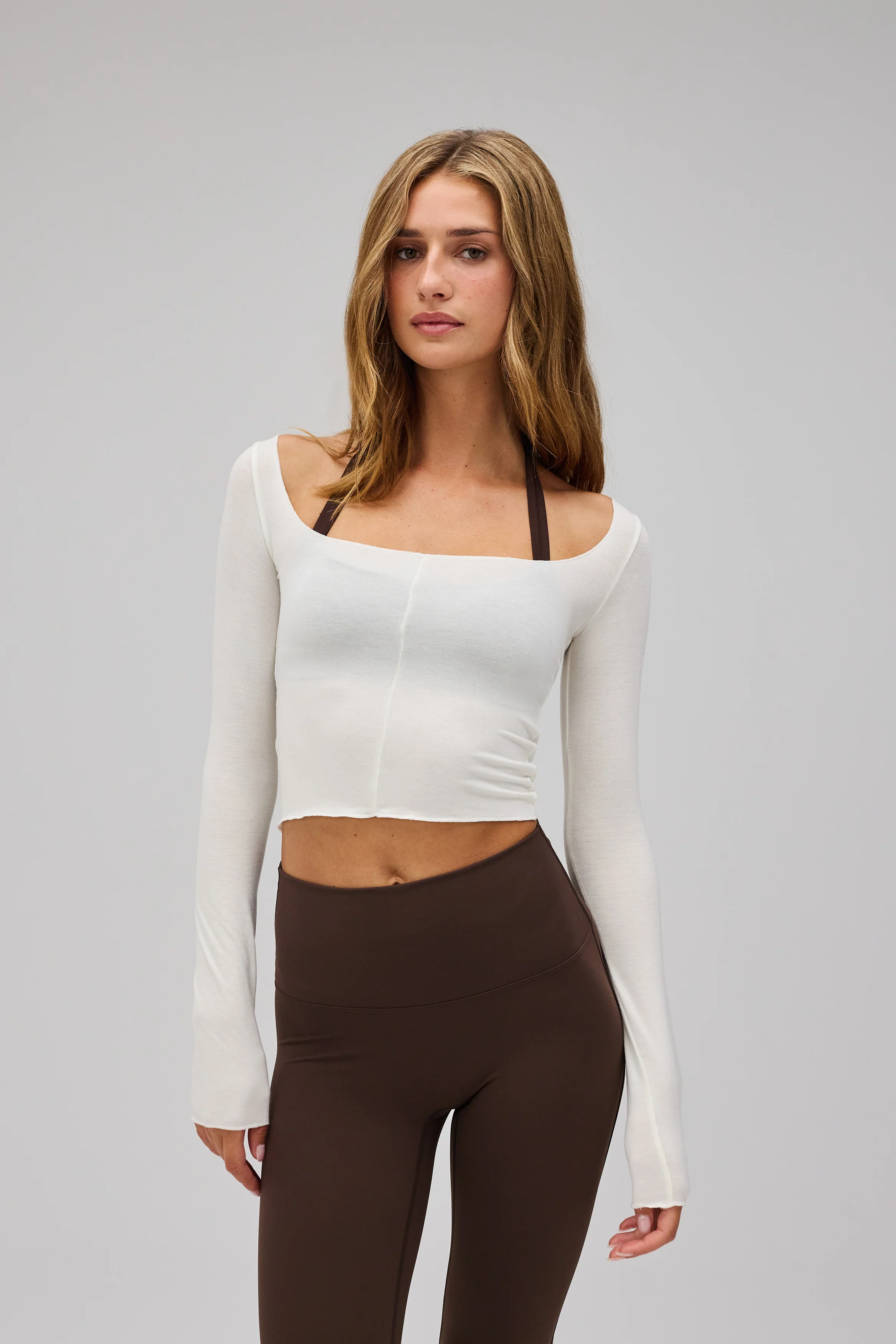 Ballet Long Sleeve Blouse - White