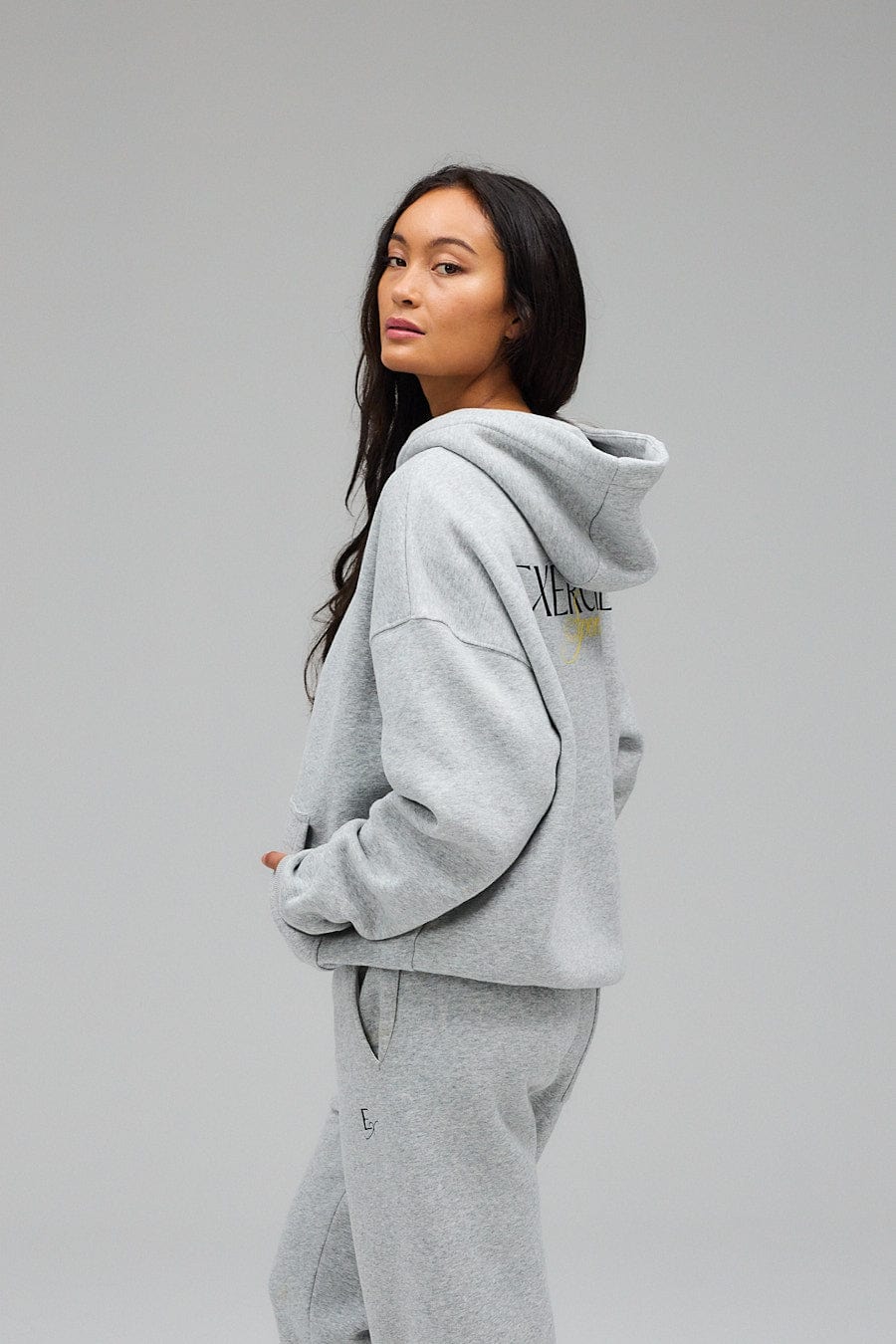 Hoodie - Grey Melange - Image 6