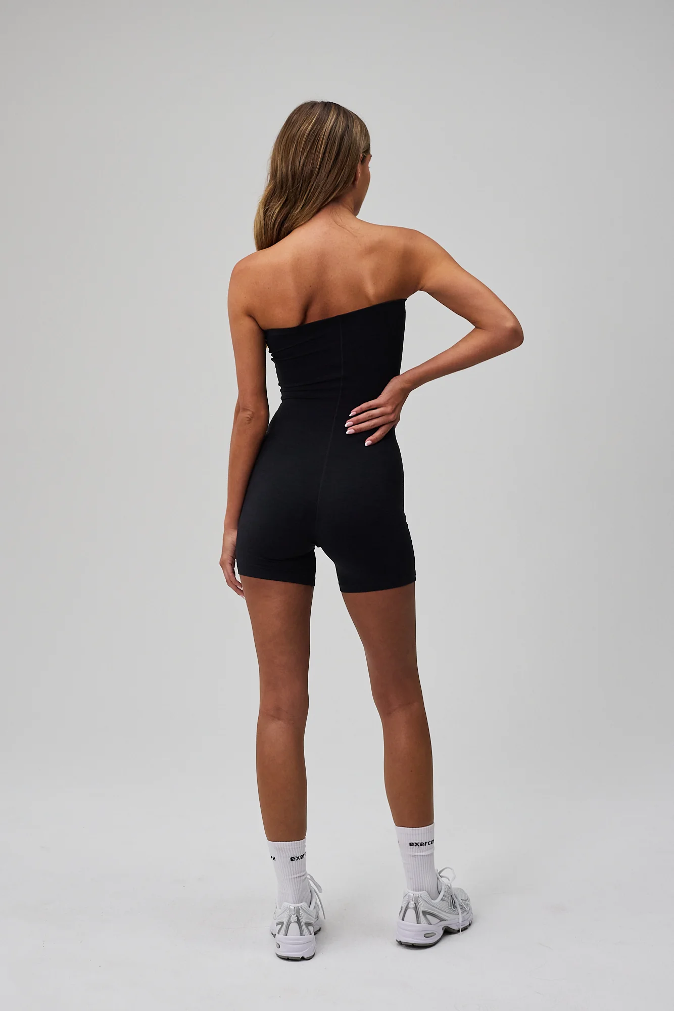 Muse Tube Playsuit - Black Melange - Image 2