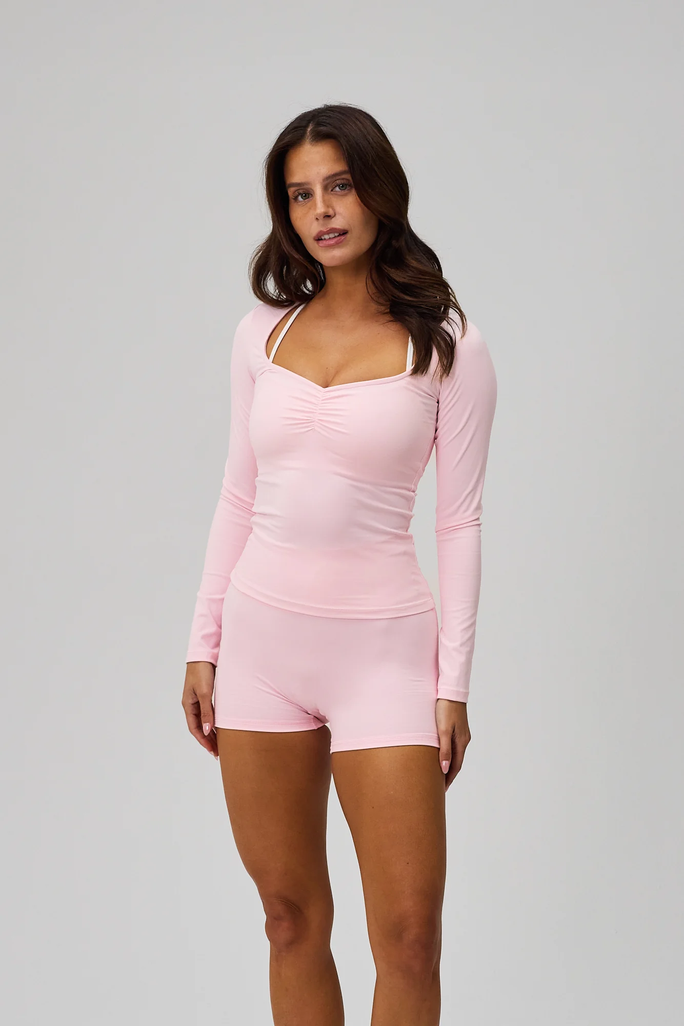 Scrunch Long Sleeve - Soft Pink