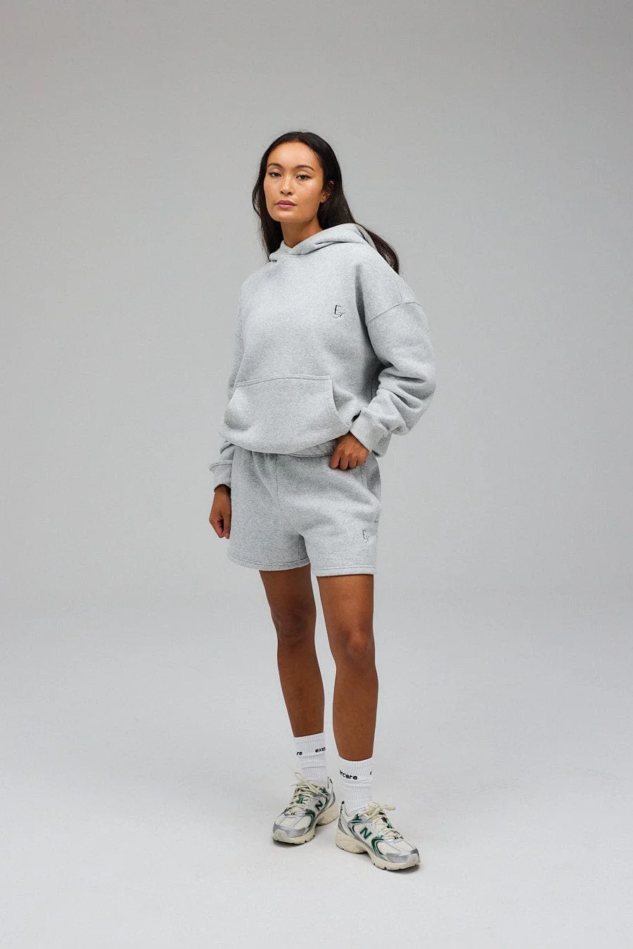 Sweat Shorts - Grey Melange - Image 6
