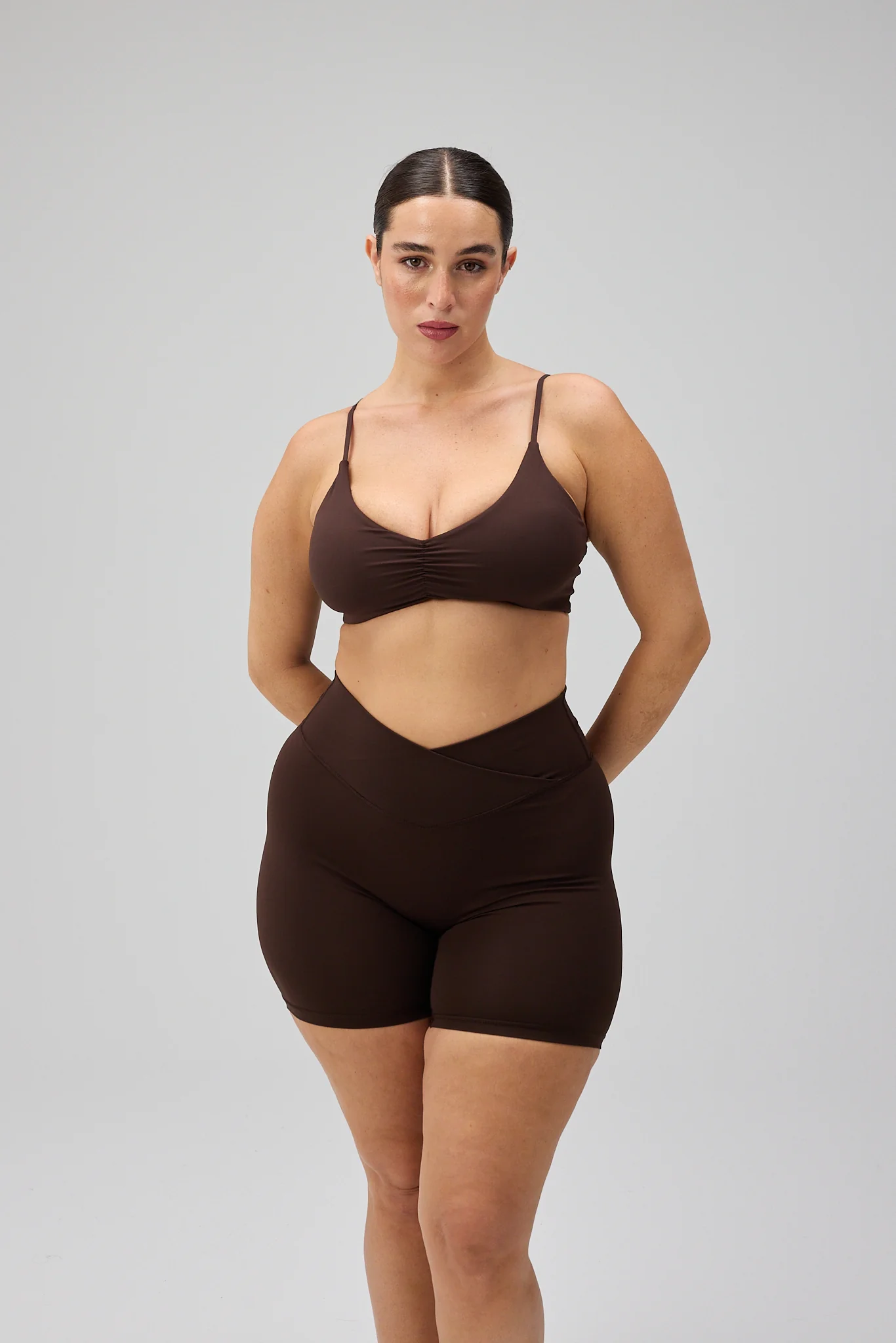 Wrap Shorts - Pecan Brown - Image 9